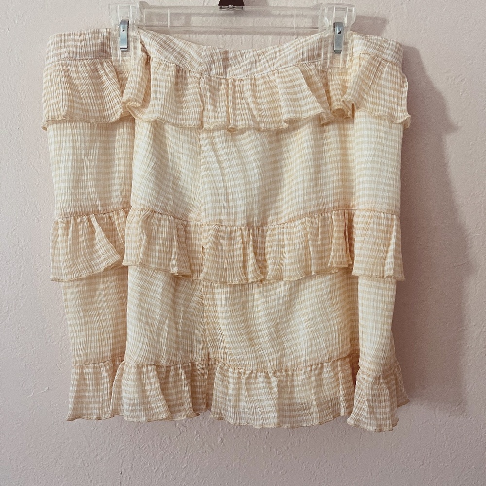 YELLOW RUFFLE SKIRT